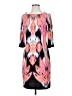 Chico's Print Orange Cocktail Dress Size Sm (0) - photo 1