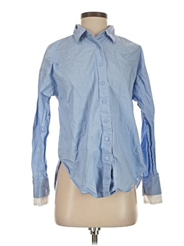 LOFT Versa Long Sleeve Button-Down Shirt (view 1)