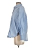 LOFT Versa 100% Cotton Chevron-herringbone Blue Long Sleeve Button-Down Shirt Size S (petite) - photo 5