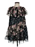 Topshop 100% Polyester Floral Black Cocktail Dress Size 4 - photo 1