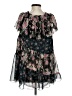 Topshop 100% Polyester Floral Black Cocktail Dress Size 4 - photo 2