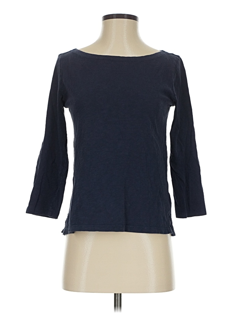 Pre-owned Jcrew 3/4 Sleeve T-shirt In Blue