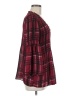 Spense Burgundy 3/4 Sleeve Blouse Size M - photo 4