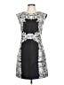 Tibi 100% Acetate Graphic Black Cocktail Dress Size 10 - photo 1