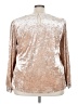 Jodifl Metallic Silver Long Sleeve Blouse Size 3X - photo 2