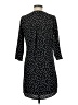 Always Indigo Polka Dots Black Casual Dress Size M (petite) - photo 2