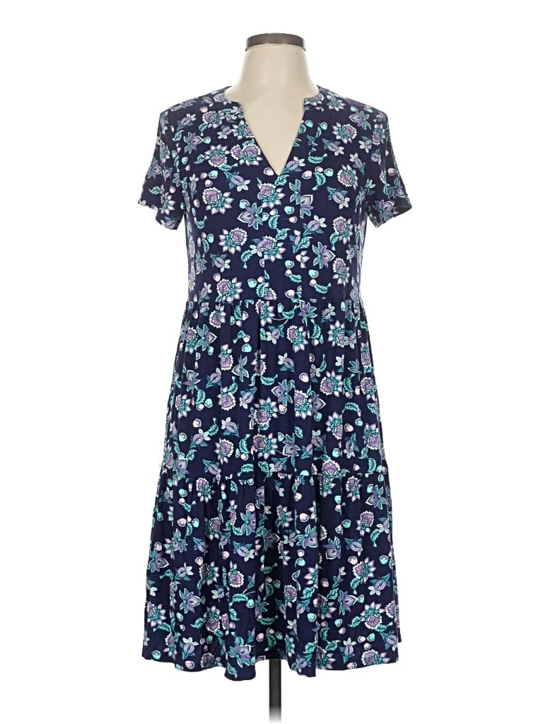 Pre-owned Perceptions Casual Dress In Blue