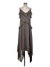 BCBGMAXAZRIA 100% Polyester Gray Casual Dress Size S - photo 1