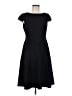 Anne Klein Solid Black Casual Dress Size 6 - photo 1