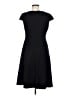 Anne Klein Solid Black Casual Dress Size 6 - photo 2
