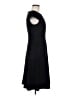 Anne Klein Solid Black Casual Dress Size 6 - photo 4
