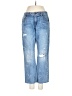 CAbi 100% Cotton Hearts Blue Jeans Size 2 - photo 1