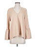 Tibi Tan Long Sleeve Blouse Size S - photo 1