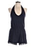 Derek Heart Solid Blue Romper Size L - photo 1