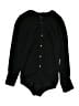 J.Crew Solid Black Long Sleeve Silk Top Size 2 - photo 1