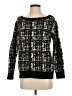 Reiss Tweed Graphic Houndstooth Black Pullover Sweater Size XS - photo 1