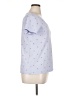 Splendid Print Blue Short Sleeve Top Size XL - photo 4