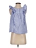 J.Crew 100% Cotton Blue Sleeveless Blouse Size 4 - photo 1