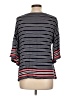 Max Studio Stripes Black 3/4 Sleeve T-Shirt Size L - photo 2