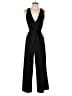 A New Day 100% Polyester Solid Black Jumpsuit Size XS - photo 1