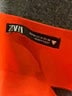 Zara 100% Polyester Orange Sleeveless Top Size M - photo 4