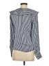 J.Crew 100% Viscose Blue Long Sleeve Blouse Size XXS - photo 2