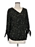 Fortune + Ivy 100% Polyester Green 3/4 Sleeve Blouse Size M - photo 1