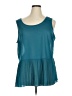 Colleen Lopez 100% Polyester Teal Sleeveless Blouse Size 1X - photo 1