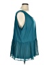Colleen Lopez 100% Polyester Teal Sleeveless Blouse Size 1X - photo 4