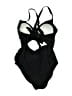 EOMENIE Solid Black One Piece Swimsuit Size L - photo 2