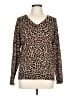 Amazon Essentials Animal Print Brown Pullover Sweater Size L - photo 1