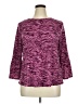 Elle Purple 3/4 Sleeve Top Size XL - photo 1