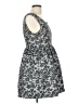 Kling 100% Polyester Paisley Gray Cocktail Dress Size L - photo 4