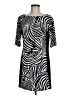 Style&Co Graphic Black Casual Dress Size M - photo 1