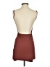 Boohoo Solid Brown Orange Cocktail Dress Size 4 - photo 2
