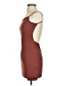 Boohoo Solid Brown Orange Cocktail Dress Size 4 - photo 5