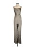 Express 100% Polyester Metallic Gray Jumpsuit Size M - photo 1
