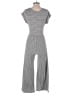 Caution to the Wind Stripes Gray Black Jumpsuit Size S (estimated) - photo 2