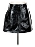 Gap 100% Polyester Black Faux Leather Skirt Size 27 waist - photo 1