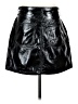 Gap 100% Polyester Black Faux Leather Skirt Size 27 waist - photo 2