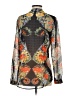 CAbi 100% Polyester Black Long Sleeve Blouse Size S - photo 2
