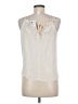 Mason 100% Silk Ivory Sleeveless Silk Top Size 6 - photo 2