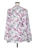 Torrid 100% Polyester Floral Purple Long Sleeve Blouse Size 4X Plus (4) - photo 2