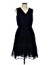 The Limited 100% Polyester Solid Blue Cocktail Dress Size 8 - photo 1