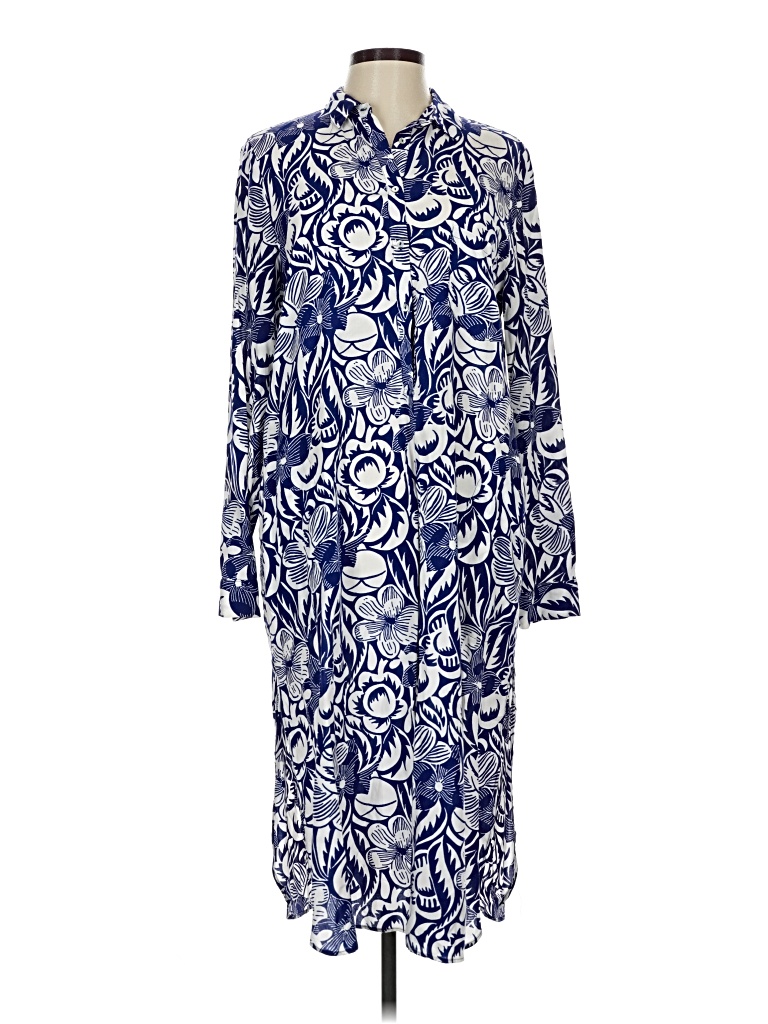 Pre-owned Zara Casual Dress In Blue