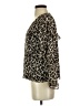 Vince Camuto 100% Polyester Animal Print Brown 3/4 Sleeve Blouse Size XS - photo 5