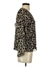 Vince Camuto 100% Polyester Animal Print Brown 3/4 Sleeve Blouse Size XS - photo 4