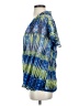 Unbranded Tie-dye Multi Color Blue Short Sleeve Blouse Size L (estimated) - photo 5