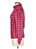 Shein Houndstooth Pink Long Sleeve Blouse Size 12 - photo 5