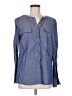 QMack Blue Long Sleeve Blouse Size M - photo 1